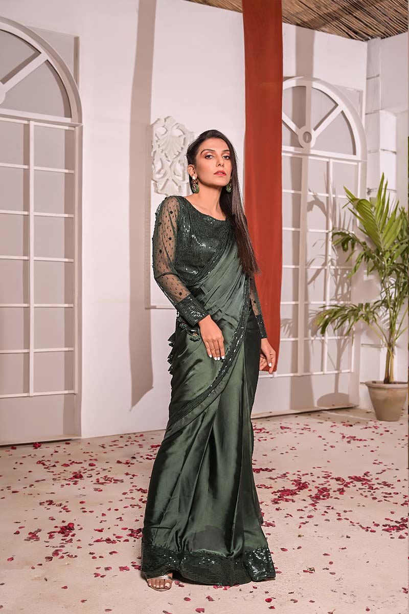 Emerald Saree